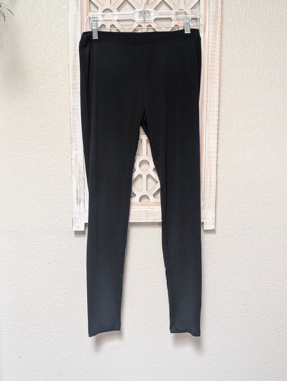 32 Degrees Heat Womens Size LG Solid Black Base Layer Leggings Pants Lightweight
